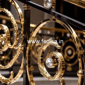 Premium Brass Crystal Railings for Classic Homes CR-0907