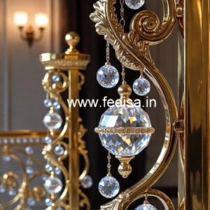 Classic Brass Crystal Railing Styles CR-0918