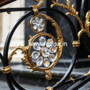 Modern Luxury Brass Crystal Railings CR-0925