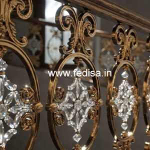 Unique Brass Crystal Railing Concepts CR-0926