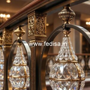 Trending Brass Crystal Railing Designs 2029 CR-0934