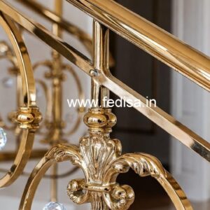 Beautiful Brass Crystal Stair Railings CR-0936