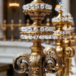 Brass Crystal Railings for Modern Villas CR-0945