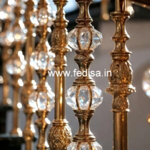 Brass Crystal Balcony Railing Ideas CR-0948