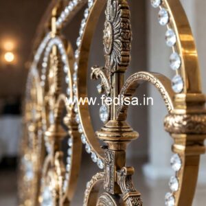 Rich Look Brass Crystal Railings CR-0956