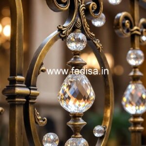Artistic Crystal Brass Railings CR-0960