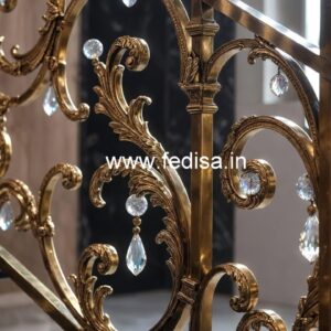 Stylish Staircase Brass Crystal Designs CR-0962
