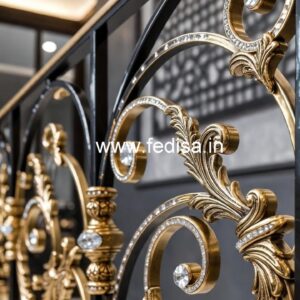 Designer Luxury Brass Crystal Railings CR-0963