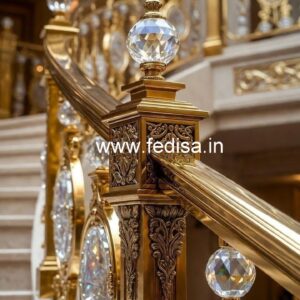 Classic Luxury Brass Crystal Railings CR-0972