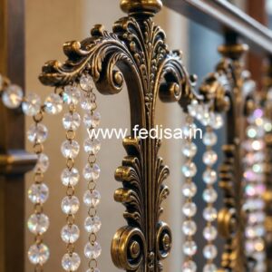 Brass Crystal Railings for Staircases CR-0976