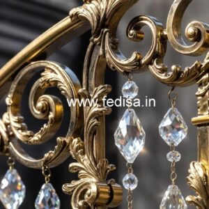 Brass Crystal Railings for Modern Homes CR-0980