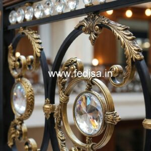 Elegant Home Decor Brass Crystal Railings CR-0981