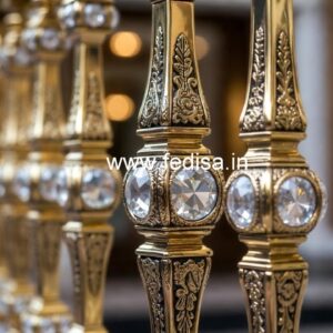 Classic Interior Brass Crystal Railings CR-0989