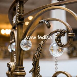 Luxury Home Staircase Brass Crystal Railings CR-0995