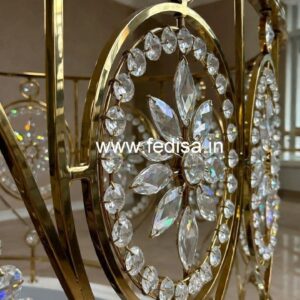 Modern Interior Brass Crystal Railings CR-0998