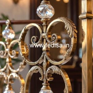 Classic Golden Brass Crystal Railings CR-1000