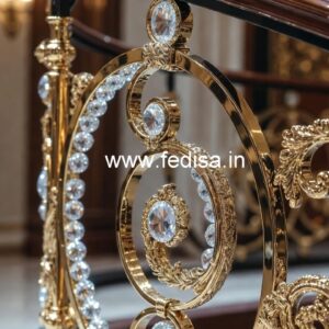 Rich Interior Brass Crystal Railings CR-1001