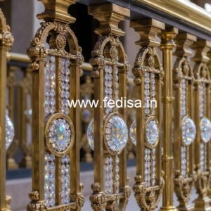 Designer Luxury Crystal Brass Railings CR-1002