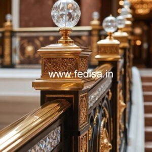 Classic Interior Crystal Brass Railings CR-1011