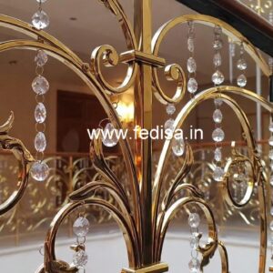 Modern Brass Crystal Staircase Railing Ideas CR-1015