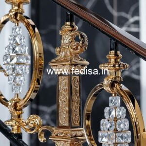 Royal Brass Crystal Interior Railings CR-1020