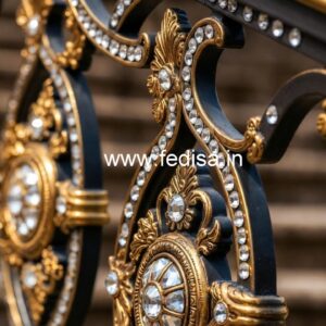 Classic Brass Crystal Staircase Designs CR-1040
