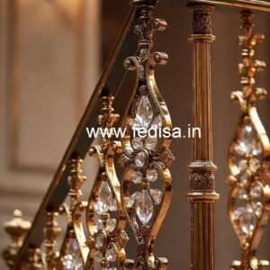 Premium Home Decor Brass Crystal Railings CR-1042