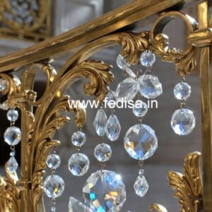 Designer Interior Brass Crystal Railings CR-1047