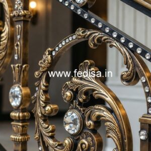 Premium Staircase Brass Crystal Designs CR-1053