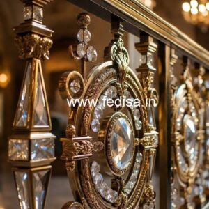High-End Brass Crystal Railings for Homes CR-1062
