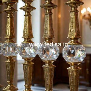 Stylish Interior Brass Crystal Railings CR-1065