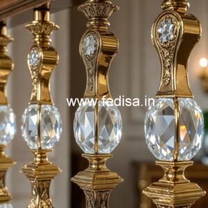 Classic Brass Crystal Railing Inspiration CR-1067