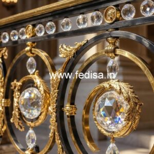 Premium Brass Crystal Railing Trends CR-1078
