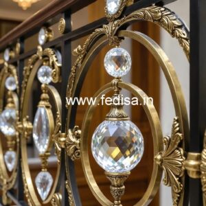 Luxury Brass Crystal Railings for Modern Villas CR-1090