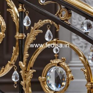 Elegant Brass Crystal Railings for Home Decor CR-1093