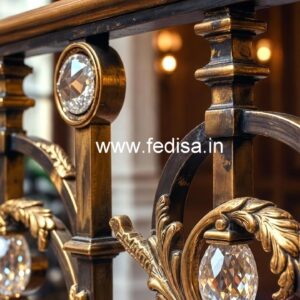 Stylish Brass Crystal Railings for Decor CR-1103