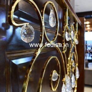 Luxury Brass Crystal Balcony Railings CR-1123
