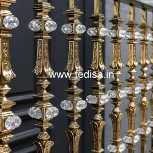 Premium Brass Crystal Railing for Home Decor CR-1136