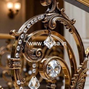 Stylish Brass Crystal Railings for Architecture CR-1148