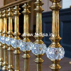 Designer Brass Crystal Railings for Projects CR-1153