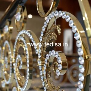 Elegant Brass Crystal Railings for Design CR-1154