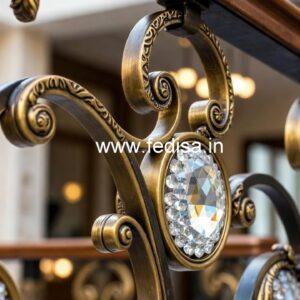 Best Brass Crystal Railings for Luxury Homes CR-1166