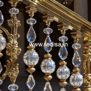 Elegant Brass Crystal Staircase Inspiration CR-1168