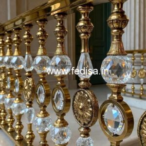 Designer Brass Crystal Railings for Villas CR-1180