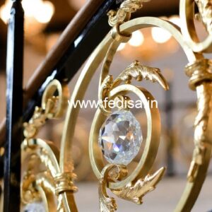 Designer Brass Crystal Railings for Home Decor CR-1181
