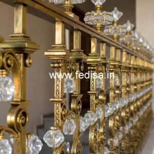 Luxury Brass Crystal Railings for Staircases CR-1185