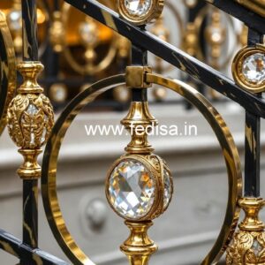 Best Brass Crystal Railing Ideas for Luxury Homes CR-1189