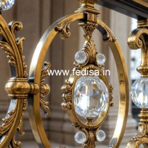 Classic Brass Crystal Railing Styles CR-1222