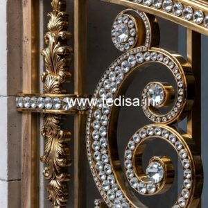 Royal Brass Crystal Staircase Railing Designs CR-1225