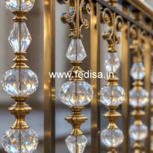 Luxury Interior Railings with Brass Crystal CR-1244